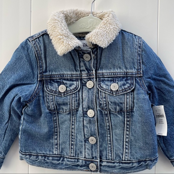 Minnie Mouse Denim Sherpa Lined Jacket size 2 yrs - Picture 3 of 14
